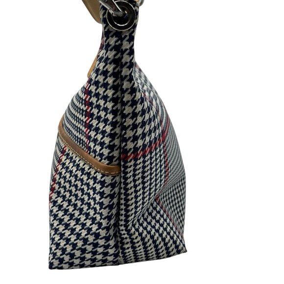 RALPH LAUREN Small Plaid Houndstooth Shoulder Bag Purse - Picture 3 of 13